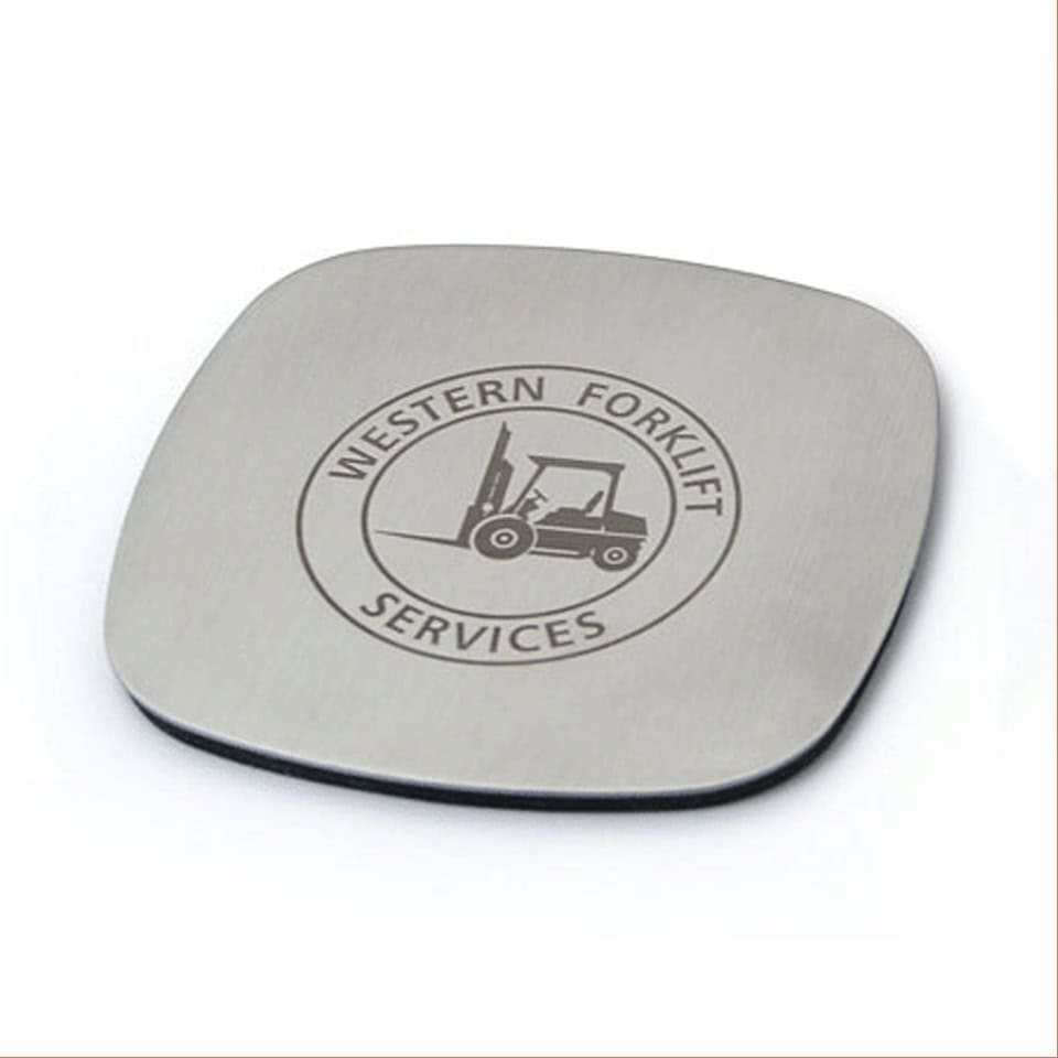 Laser Engraved Metal Coasters