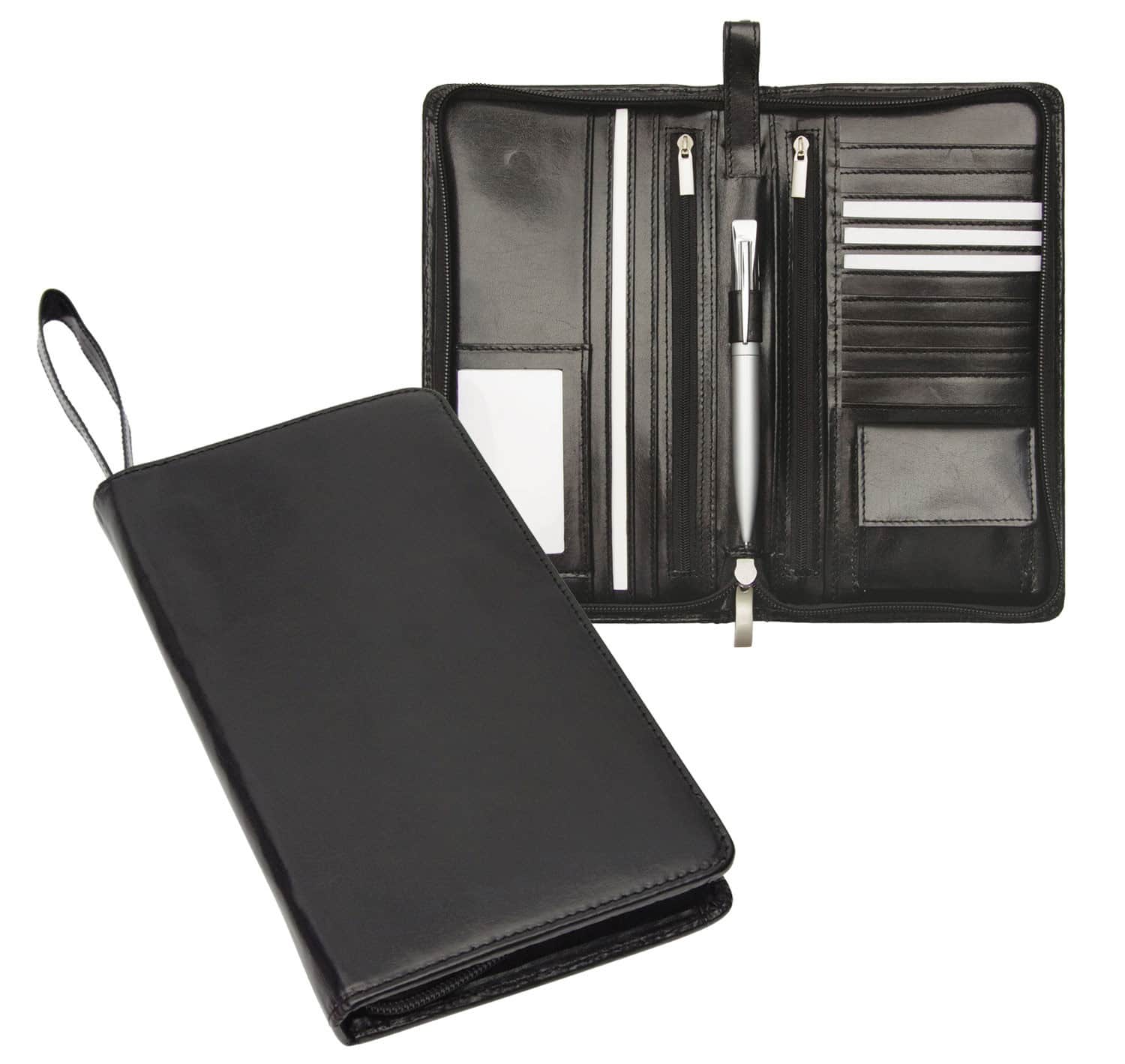 Leather Look Travel Wallet (OR-G1135)