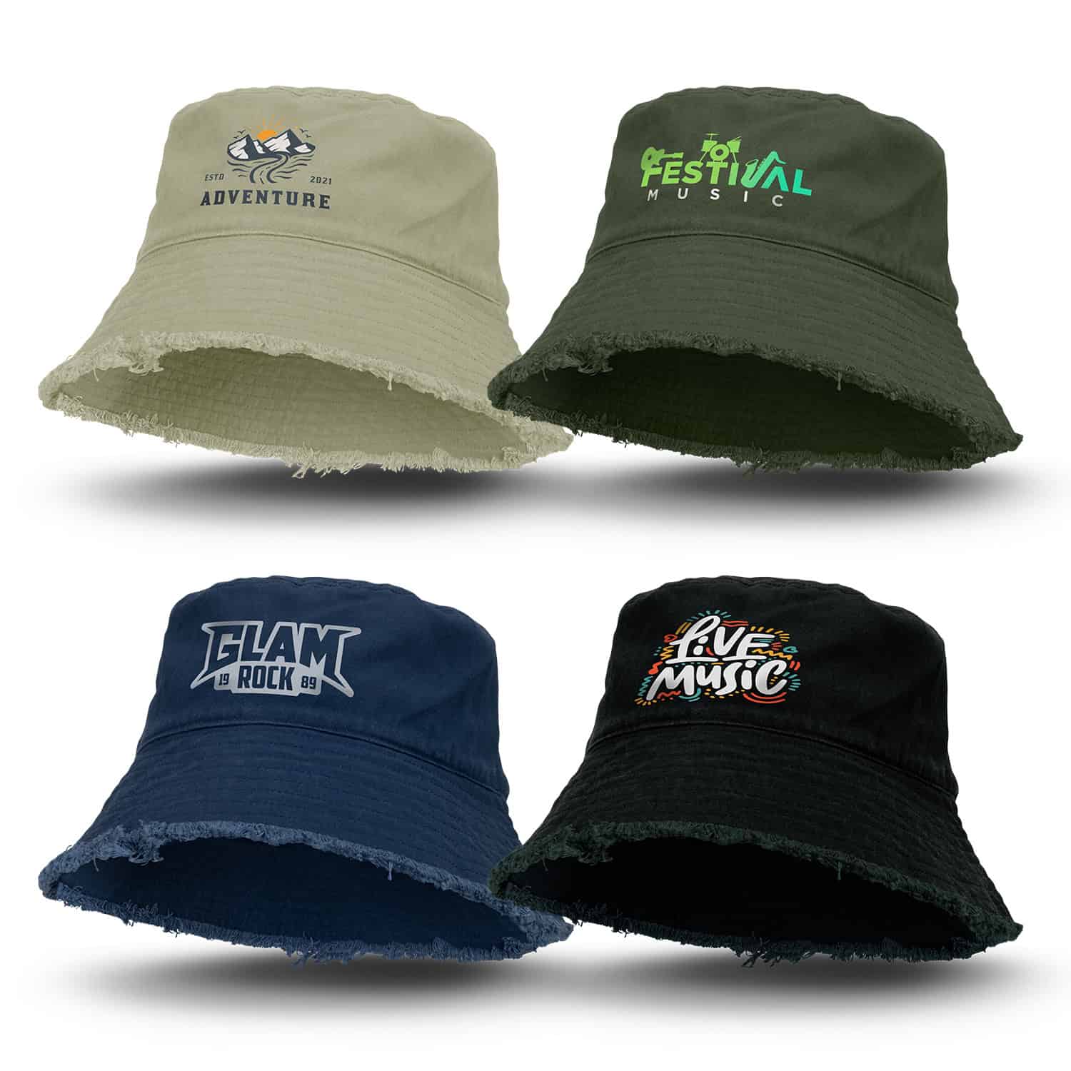 Raw Edge Bucket Hat (TR-126399)