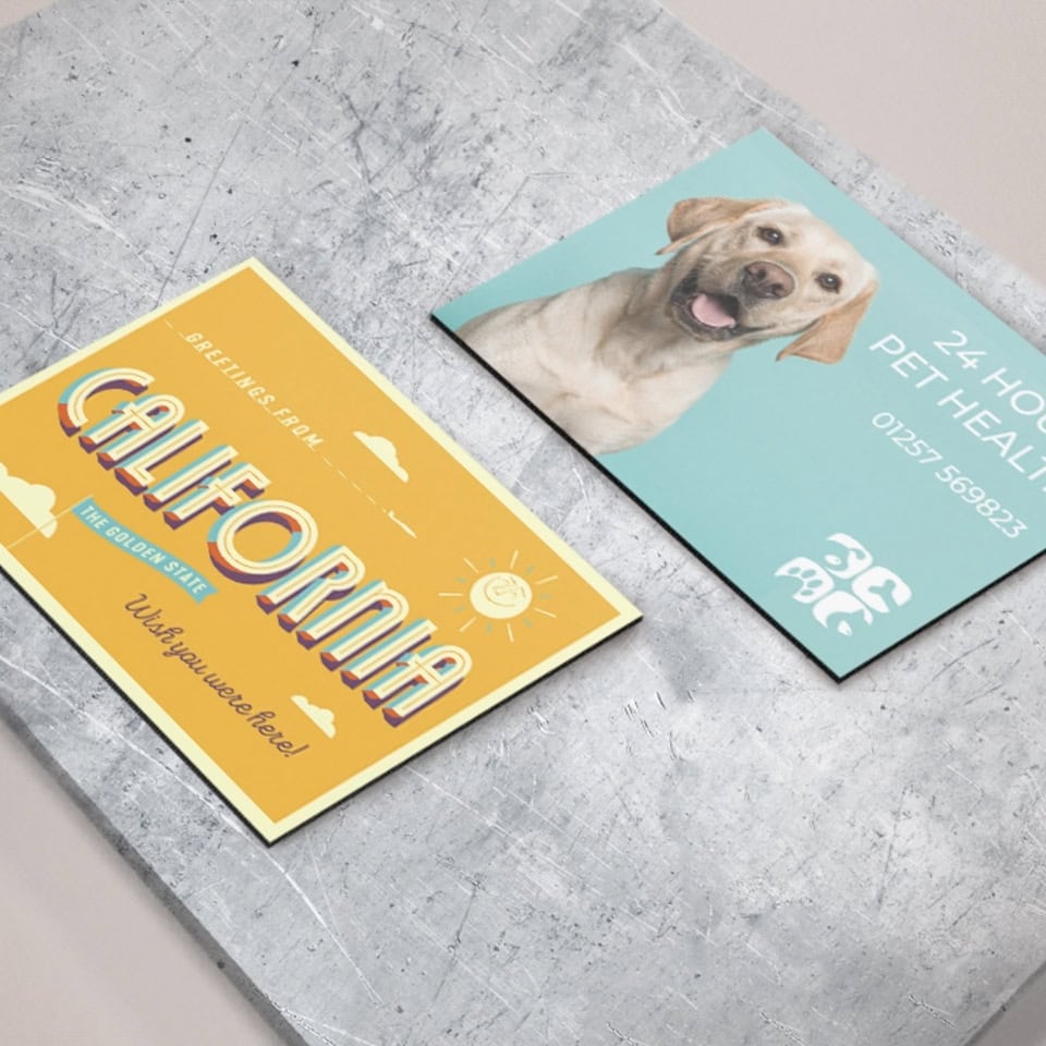 Business Cards Size (90x55mm) - Square Corners