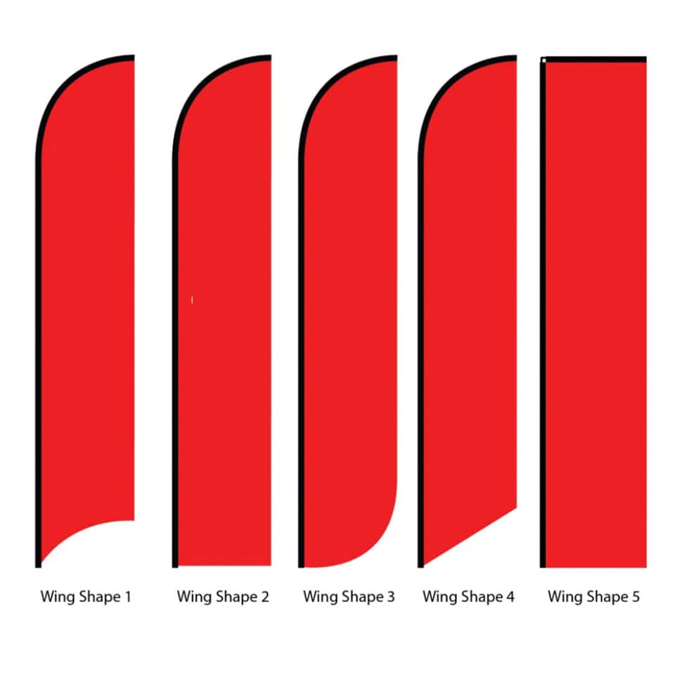 Wing Banner (5 Shapes to choose from)