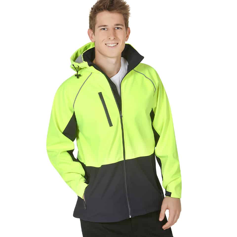 Hi Vis Hooded Softshell Jacket (BW-J96)