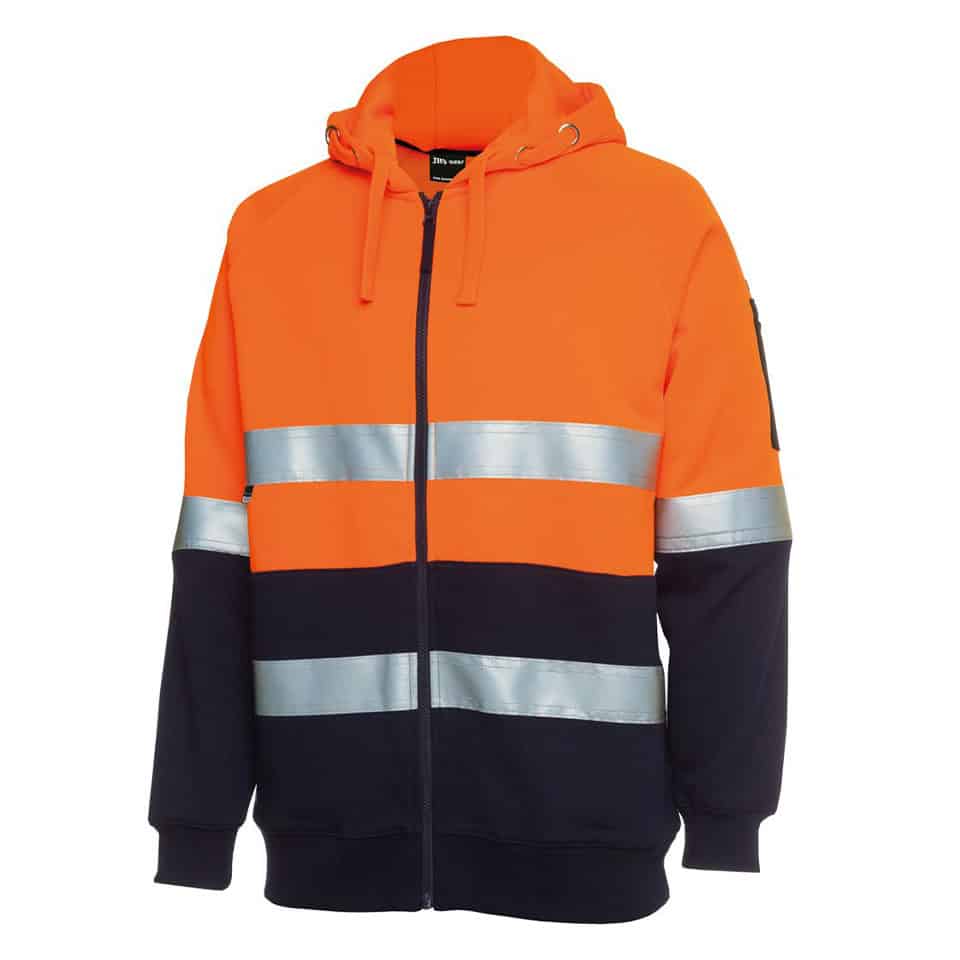 Hi Vis Day/Night Full Zip Hoodie (JB-6DNH)