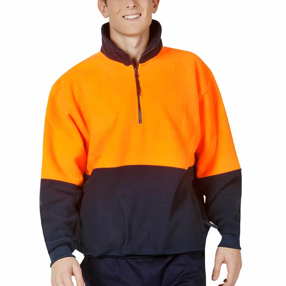 Hi Vis 1/2 Zip Polar Fleece (BW-F83)