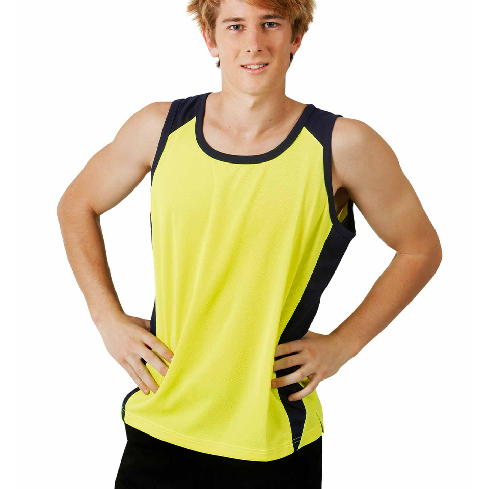 Hi Vis Cool Dry Action Singlet (BW-S82)
