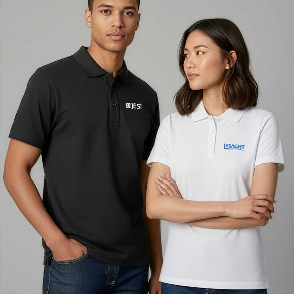 Embroidery vs Print Polo
